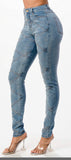 Cross Stitch and Stone Skinny Jeans