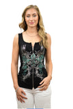 Liberty Wear Bar Hopper Fleur De Lis Zipper Vest