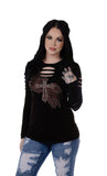 Liberty Wear Cross and Wings Long Sleeve Top