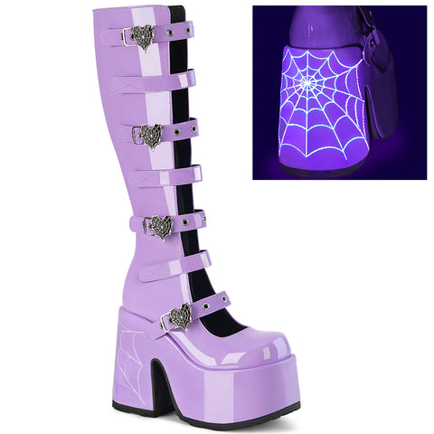 Spiderweb UV Buckle Up Chunky Boot