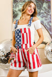 American Flag Shortalls