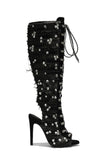 Renaissance Peep Toe Heeled Boots