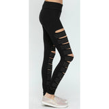 Vocal Ladder Cut Studded Leggings