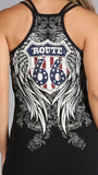 Route 66 Biker Flag Color Tank