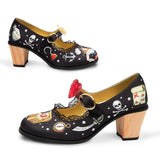 Chocolaticas Tacones Medios Pirata Mujer Mary Jane Pump