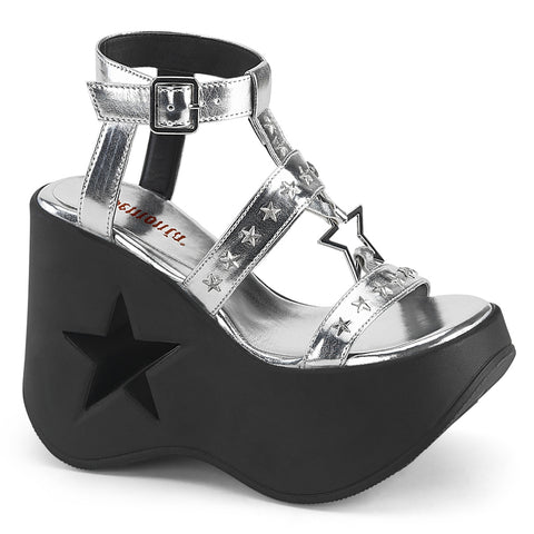 Metallic Star Platform Sandals