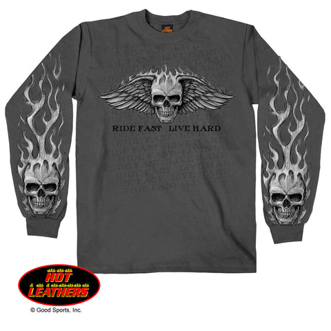 Bad Scratch Long Sleeve Biker T Shirt