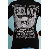 Chaqueta larga con diamantes de imitación Vocal Rebel California Riders 