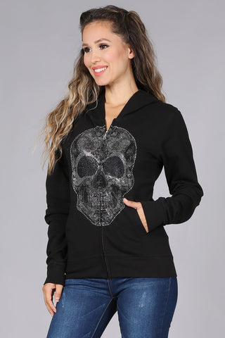 Bling’ d Out Skull Hoodie