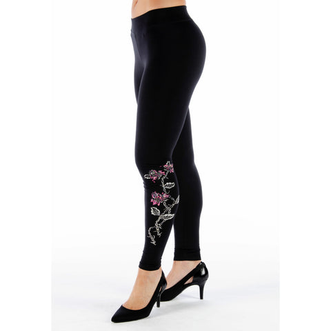 Barbed Wire and Roses Leggings