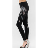 Vocal Feather Print Leggings