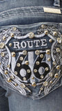 Route 66 American Rhinestone Embellished Jeans