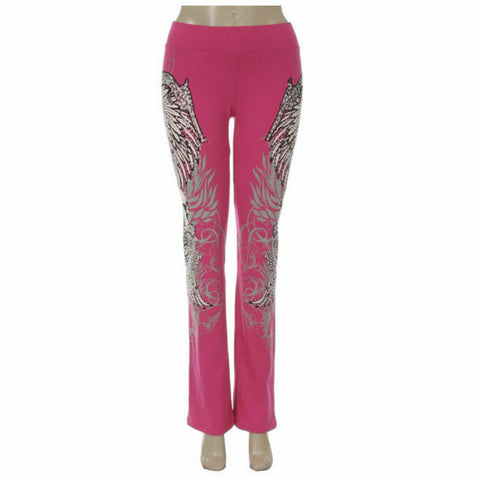 French Terry Wings & Skull Lounge  Pants