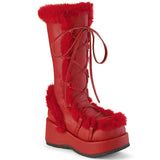 Pleaser Platform Furry Winter Boots