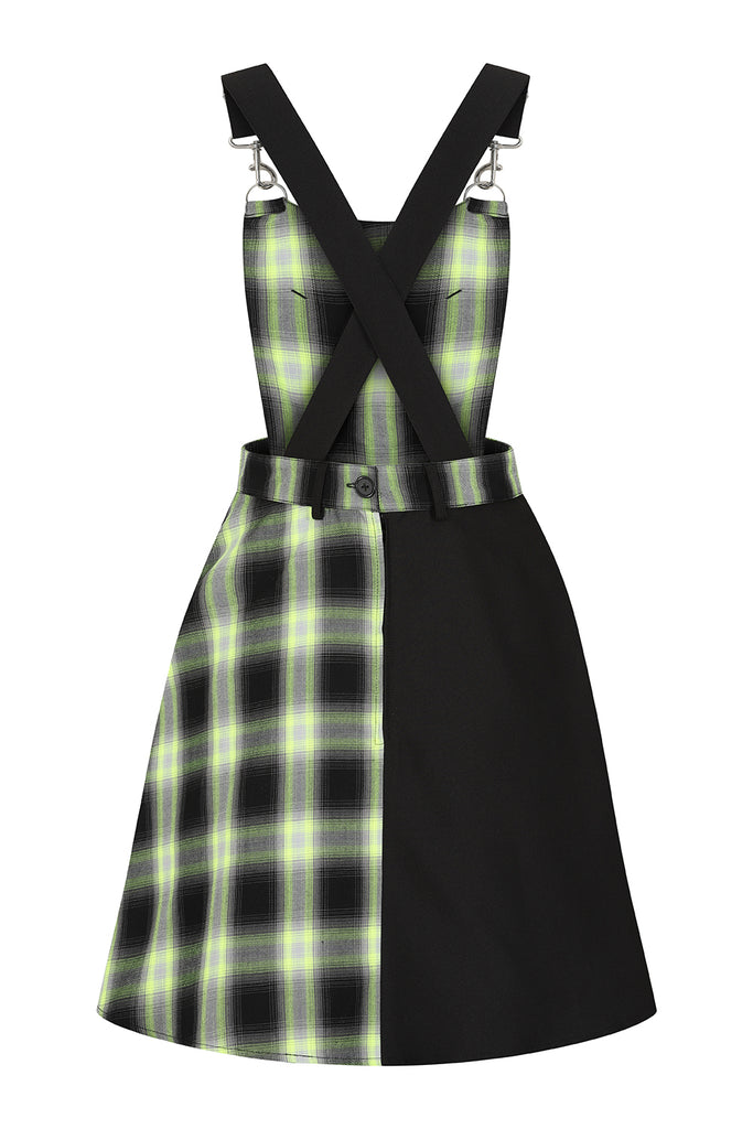 Dakota Black Denim Pinafore Dress, Hell Bunny, NZ