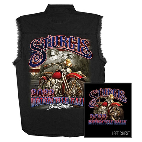 Sturgis 2022 Camisa vaquera sin mangas