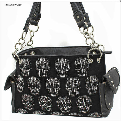 Band of Skulls Biker Carry Handbag