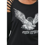 Camiseta de tirantes de manga larga Free Spirit Eagle de Vocal Apparel