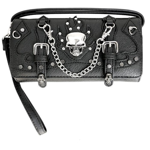 3D Chained Skull Wallet/Wristlet