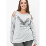 Camiseta de tirantes de manga larga Free Spirit Eagle de Vocal Apparel