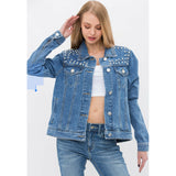 Vocal Pearl & Stone Denim Jacket