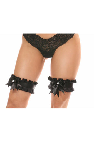 Kitten Collection Black Lace Leg Garters (set of 2)