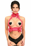 Kitten Collection Fuchsia/Fuchsia Lace Double Strap Body Harness - Daisy Corsets