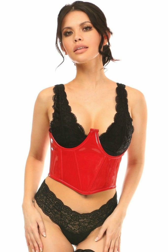 Daisy Corsets Lavish Red Lace Corset, Black And Red Corset 