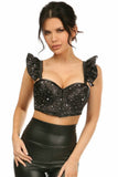 Lavish Celestial Underwire Bustier Top w/Removable Ruffle Sleeves - Daisy Corsets