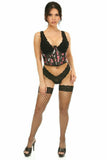 Lavish Floral Satin Open Cup Waist Cincher - Daisy Corsets