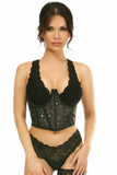 Lavish Celestial Satin Open Cup Waist Cincher - Daisy Corsets