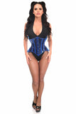 Lavish Blue Clear Curvy Underbust Waist Cincher Corset