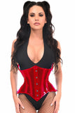 Lavish Red Clear Curvy Underbust Waist Cincher Corset