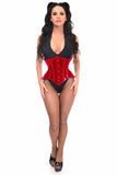 Lavish Red Clear Curvy Underbust Waist Cincher Corset