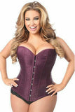 Lavish Plum Brocade Corset - Daisy Corsets