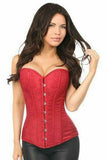 Lavish Wine Brocade Corset - Daisy Corsets