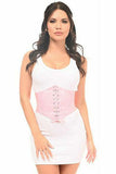 Lavish Lt Pink Lace Corset Belt Cincher - Daisy Corsets