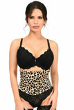 Lavish Leopard Velvet Mini Cincher Corset - Daisy Corsets