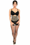 Lavish Leopard Velvet Mini Cincher Corset - Daisy Corsets