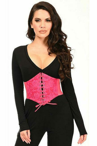 Lavish Fuchsia Lace Corset Belt Cincher - Daisy Corsets