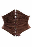 Lavish Dark Brown Lace Corset Belt Cincher - Daisy Corsets