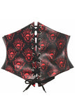 Lavish Red Gothic Lace-Up Corset Belt Cincher