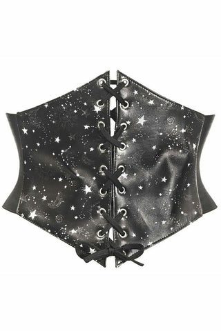 Lavish Celestial Lace-Up Corset Belt Cincher - Daisy Corsets