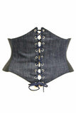 Lavish Blue Denim Corset Belt Cincher - Daisy Corsets