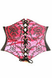 Lavish Fuchsia Embroidered Corset Belt Cincher - Daisy Corsets