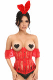 Lavish 3 PC Sexy Red Bunny Corset Costume