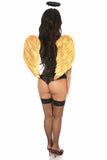 Lavish 3 PC Golden Gothic Angel Corset Costume