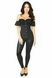 Lavish Black Lace Off-The-Shoulder Corset - Daisy Corsets