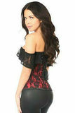 Lavish Red Lace Off-The-Shoulder Corset - Daisy Corsets