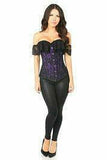 Lavish Purple Lace Off-The-Shoulder Corset - Daisy Corsets